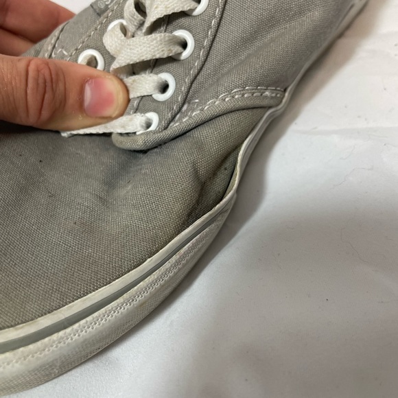 Grey womens vans canvas shoes - Picture 3 of 6